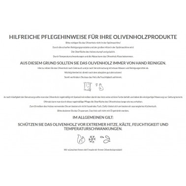 Pflegenanleitung Olivenholz