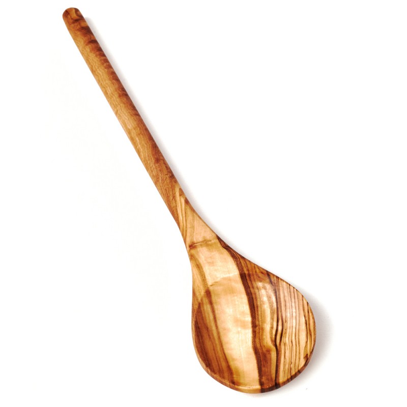 Kochlöffel, Holzlöffel, aus Olivenholz, runder Stiel Länge (Radio) 30 cm