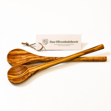 2er Set Kochlöffel aus Olivenholz